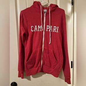 Red Campari Zip Up Hoodie